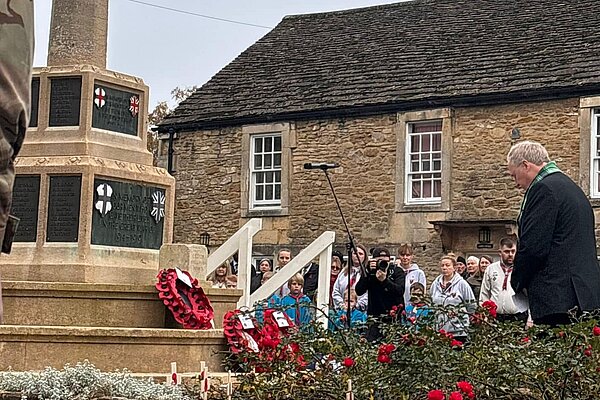 Brian at Remembrance Sunday